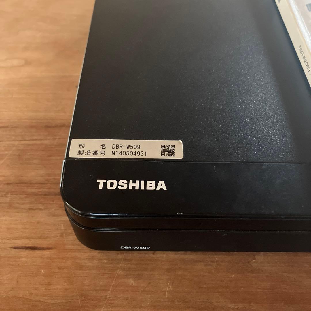 TOSHIBA 東芝 HDD 500GB BDレコーダー DBR-W509