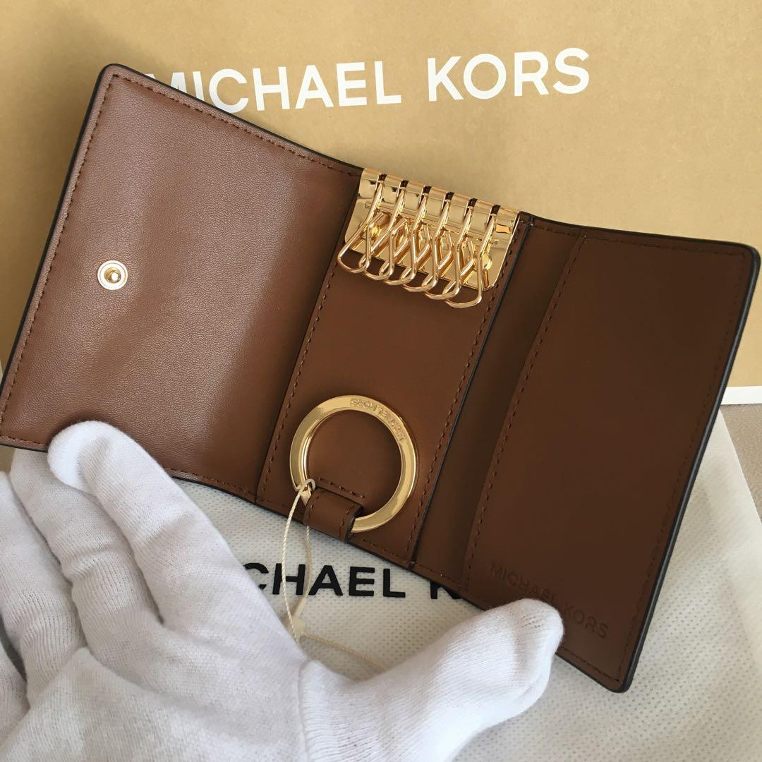 新品 マイケルコース MICHEAL KORS シグネチャーバニラ キーケース
