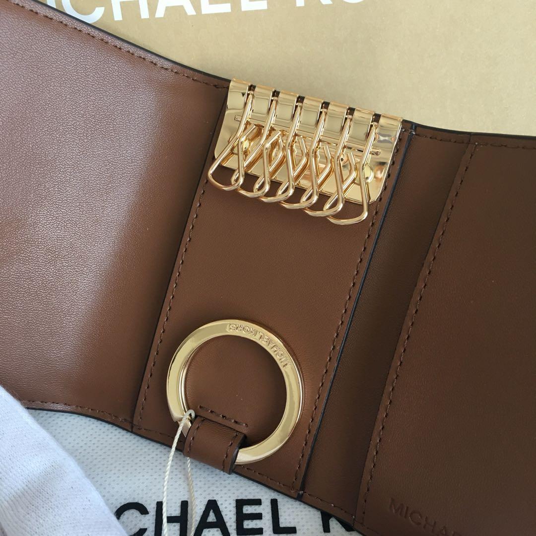 新品 マイケルコース MICHEAL KORS シグネチャーバニラ キーケース