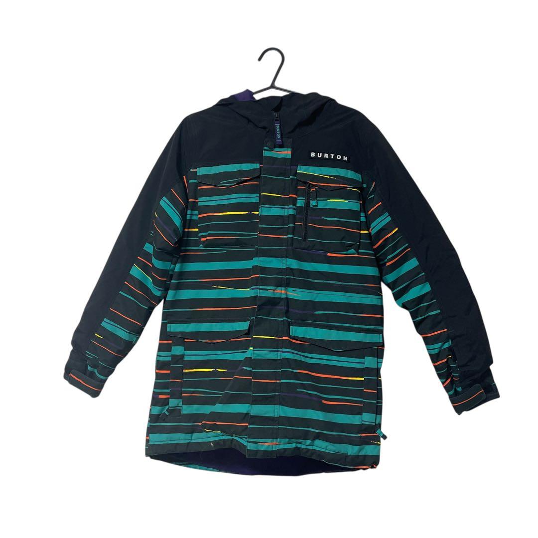 【美品】BURTON ストライプ スノーボードジャケット