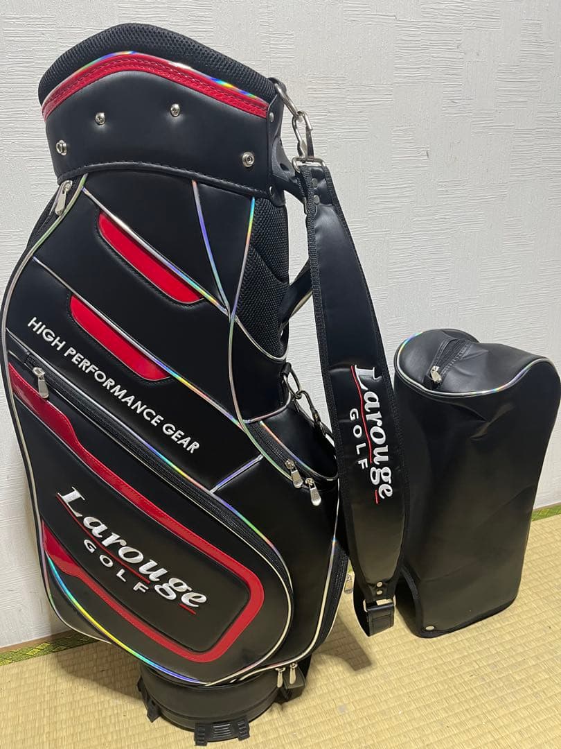 美品！ラルージュ　Larouge Golf キャディバッグ　フードカバー付属