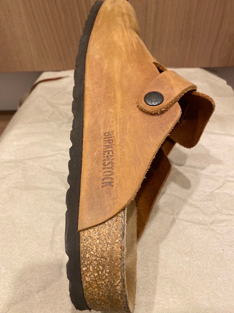 【BIRKENSTOCK】Boston・スエードレザー・ミンク　26センチ