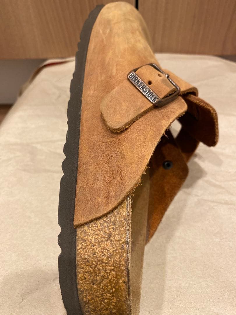 【BIRKENSTOCK】Boston・スエードレザー・ミンク　26センチ