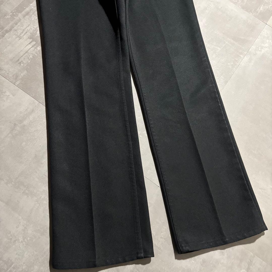 80s - Wrangler ラングラー　ランチャードレスパンツ　黒　USA製