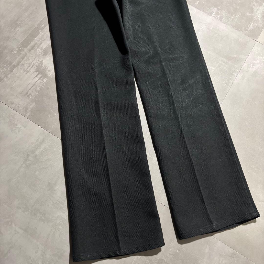 80s - Wrangler ラングラー　ランチャードレスパンツ　黒　USA製