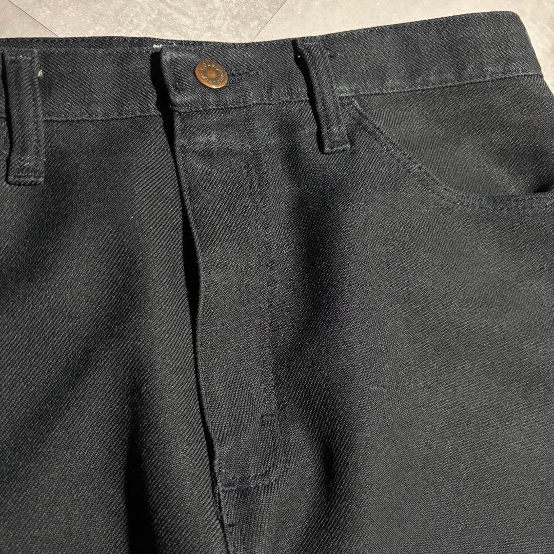 80s - Wrangler ラングラー　ランチャードレスパンツ　黒　USA製
