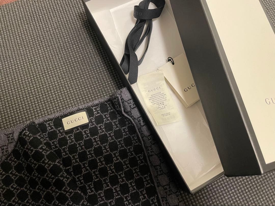 GUCCI GGパターン マフラー 箱付き