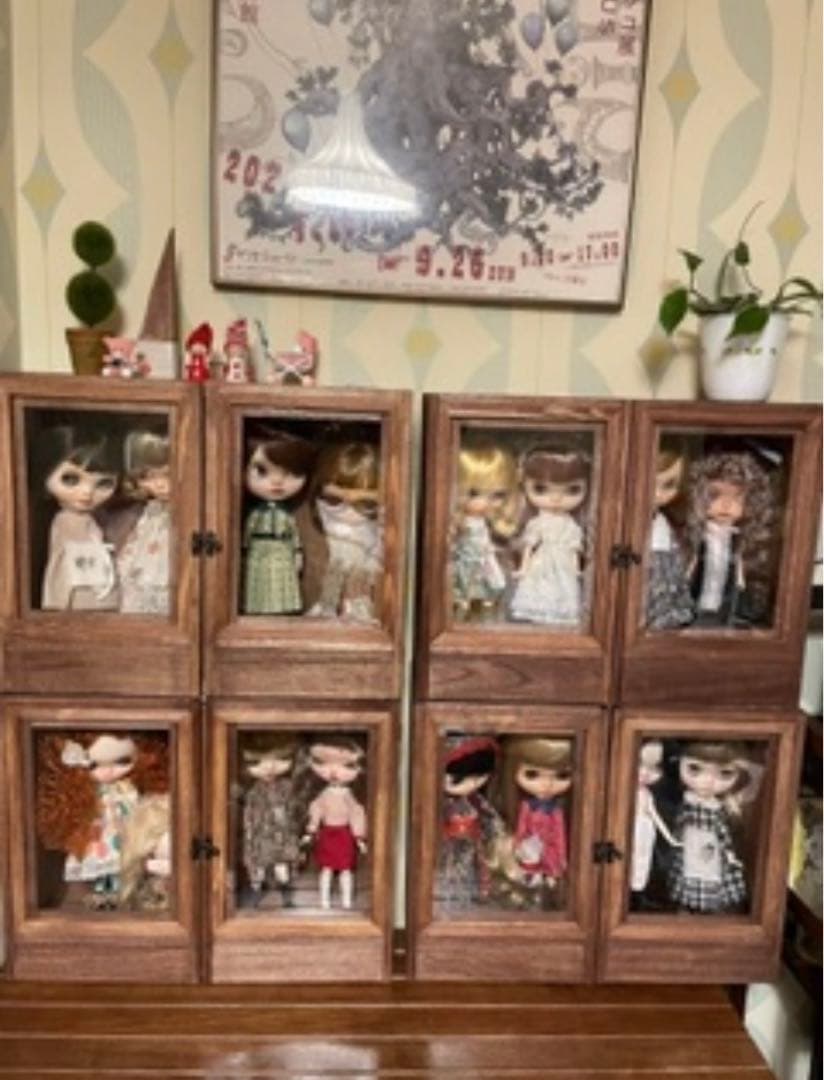 シナモンシュガー　人形用木製収納ケース　ハンドメイドブライスアイシードール