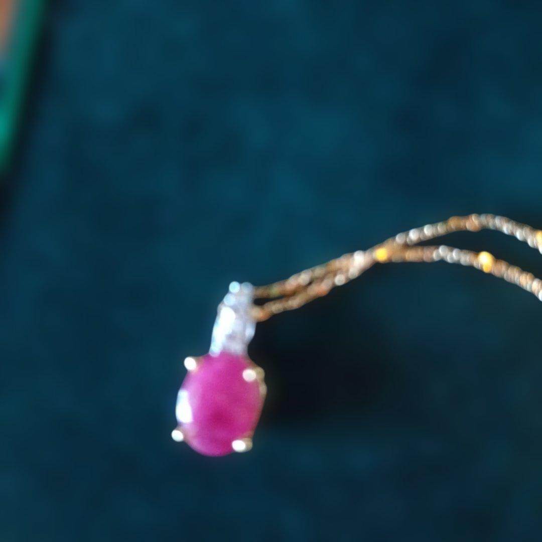 こちら専用 k182 ルビー ネックレストップ