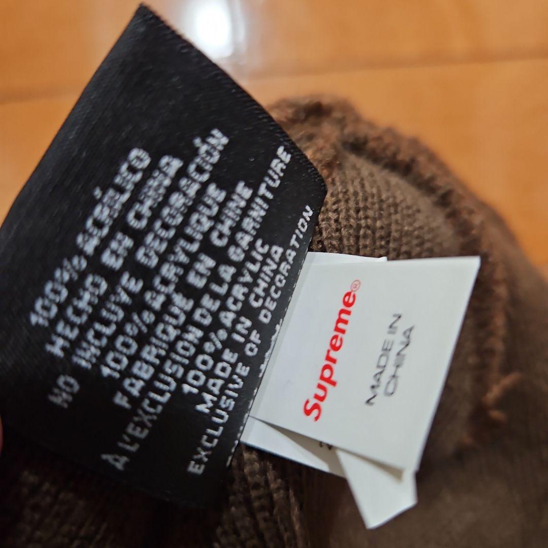 Supreme New Era S Logo Beanie Brown ビーニー