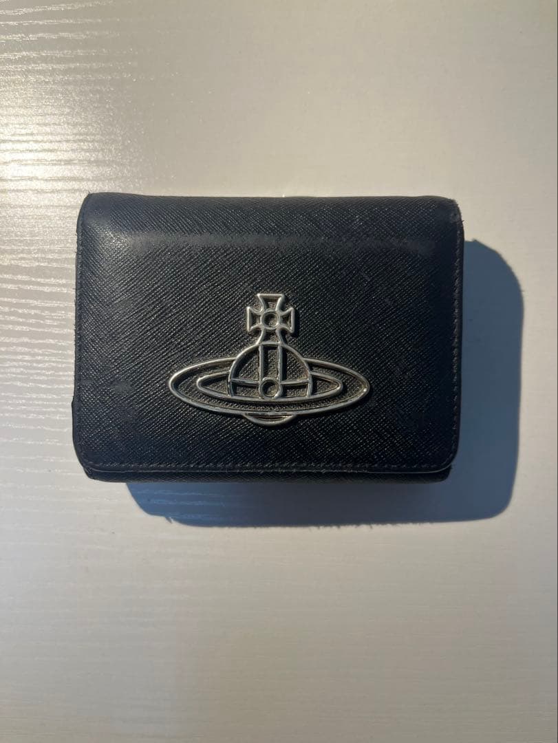 Vivienne Westwood ブラック 三つ折り財布