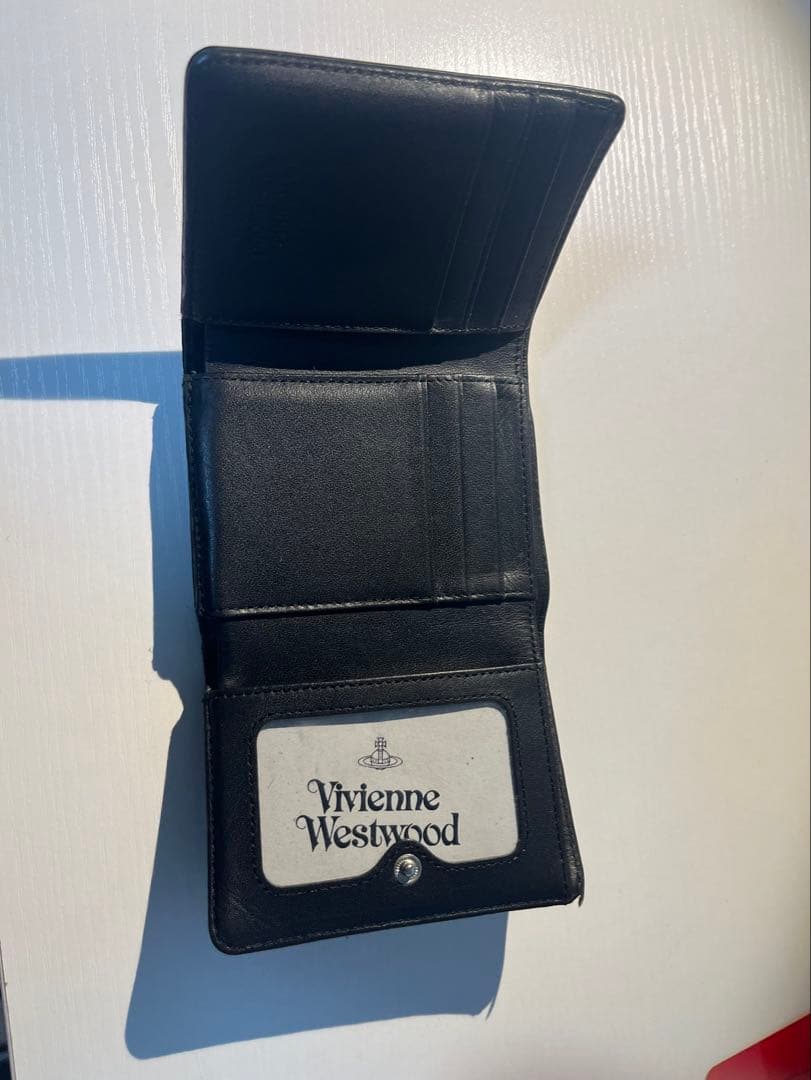 Vivienne Westwood ブラック 三つ折り財布