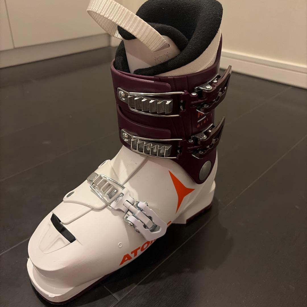 ATOMIC 子供用スキーブーツ 23cm-23.5cm ホワイト/パープル