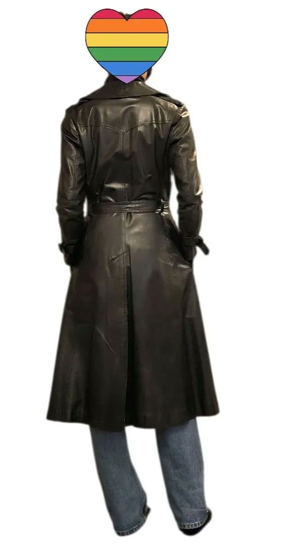 【希少】英国製 アクアスキュータム レザートレンチコート ヴィンテージ