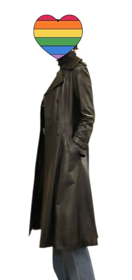 【希少】英国製 アクアスキュータム レザートレンチコート ヴィンテージ