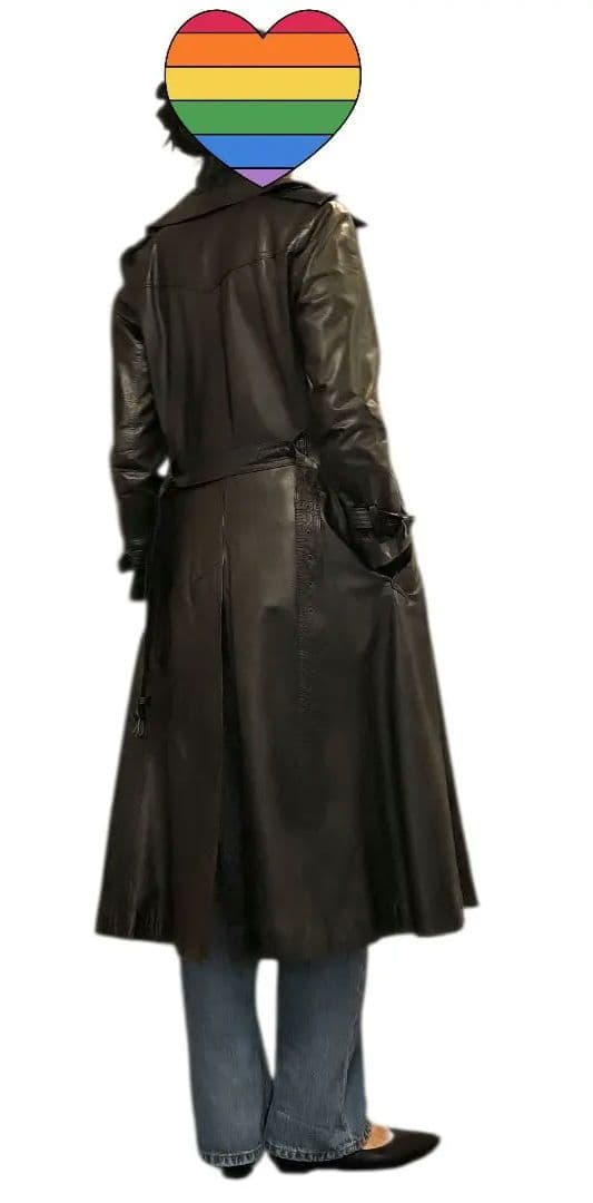 【希少】英国製 アクアスキュータム レザートレンチコート ヴィンテージ