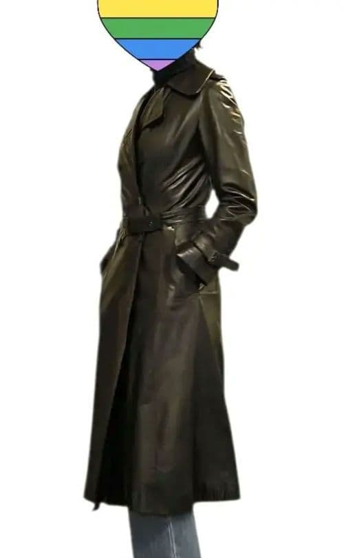 【希少】英国製 アクアスキュータム レザートレンチコート ヴィンテージ