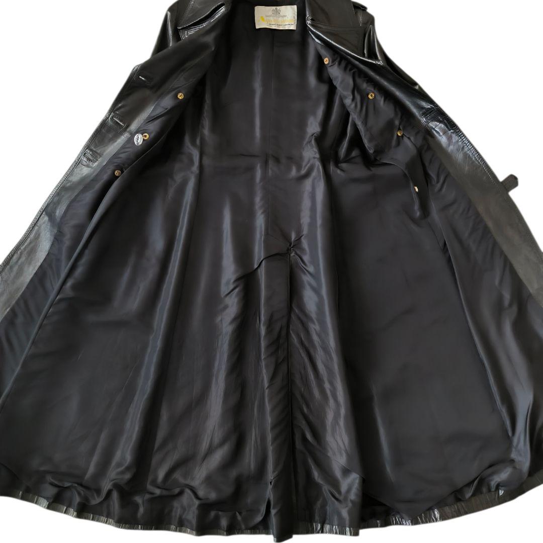 【希少】英国製 アクアスキュータム レザートレンチコート ヴィンテージ