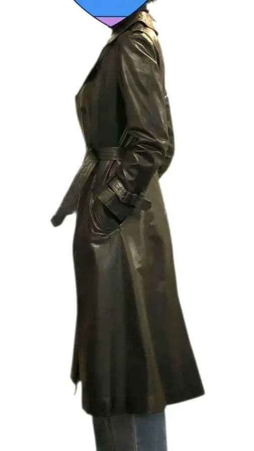 【希少】英国製 アクアスキュータム レザートレンチコート ヴィンテージ