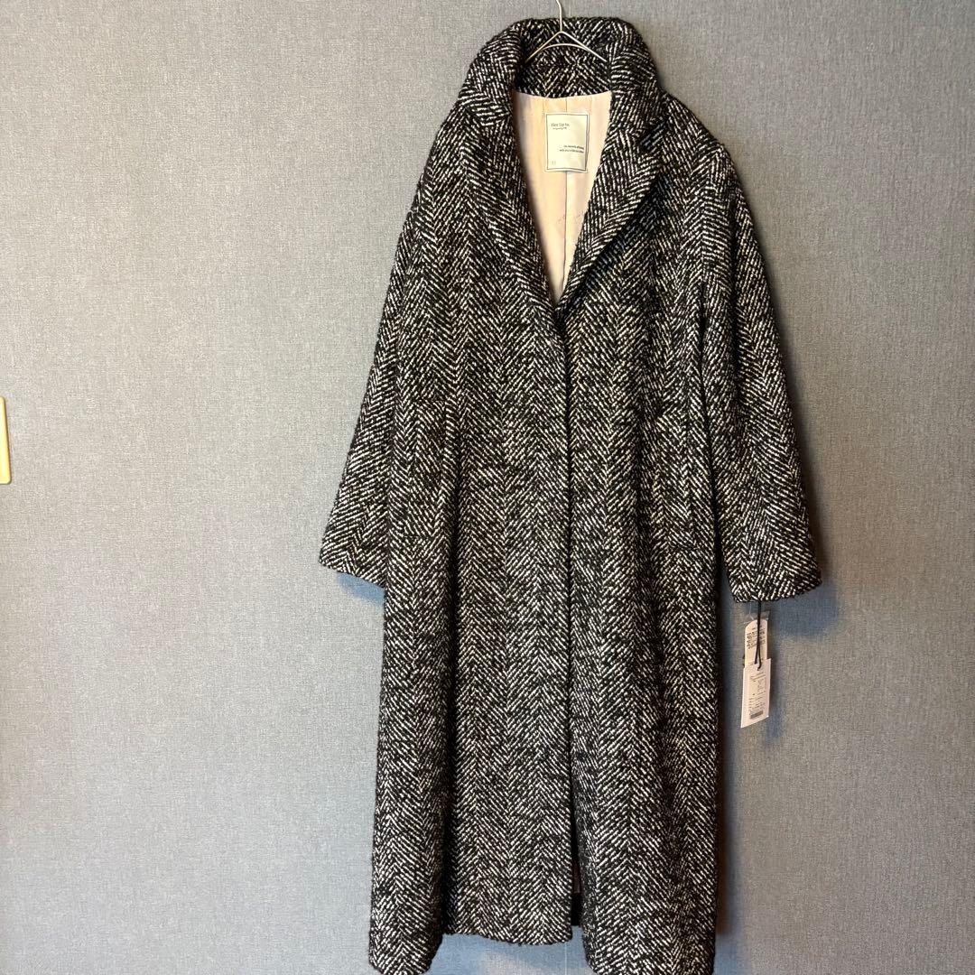 新品未使用☆Her lip ヘリンボーンウールチェスターコート