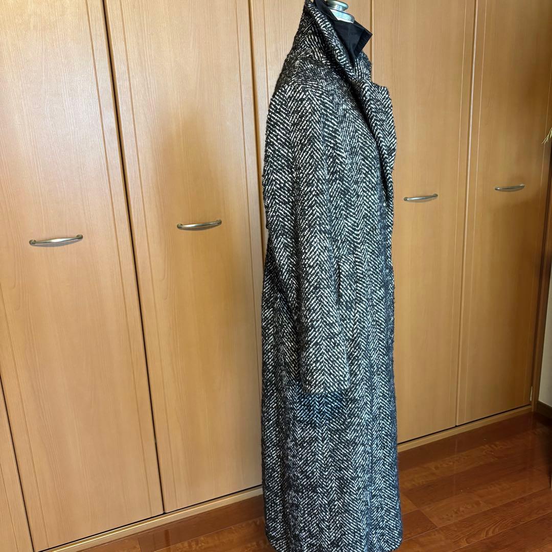 新品未使用☆Her lip ヘリンボーンウールチェスターコート