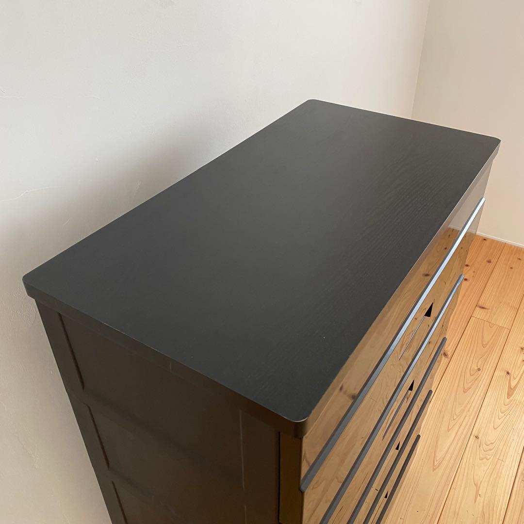 チェスト タンス たんす ブラック 黒 引き出し 収納 天馬 フィッツプラス