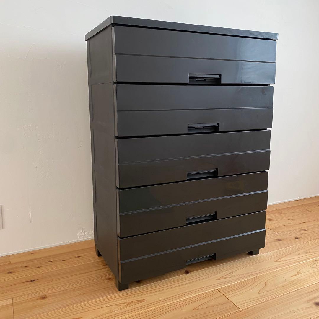 チェスト タンス たんす ブラック 黒 引き出し 収納 天馬 フィッツプラス