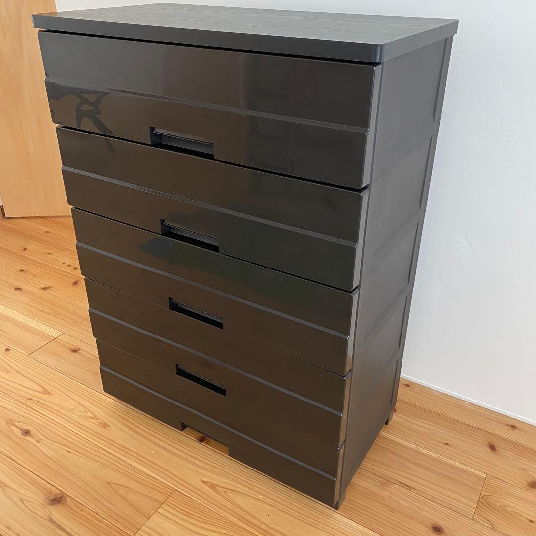 チェスト タンス たんす ブラック 黒 引き出し 収納 天馬 フィッツプラス