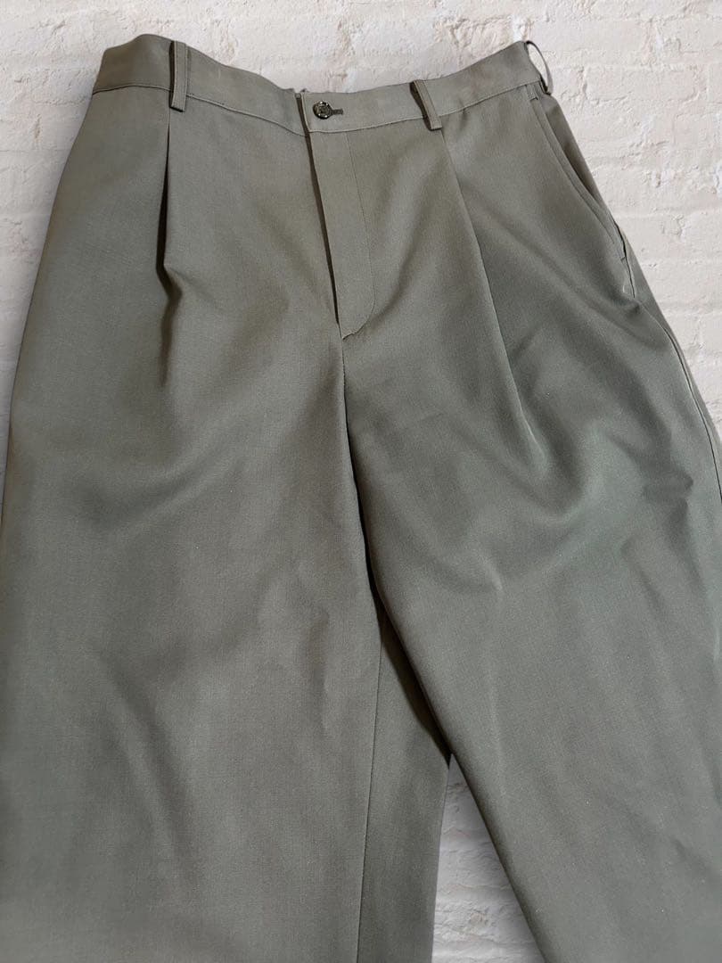 Graphpaper ウールコットン スラックス C.GRAY size F