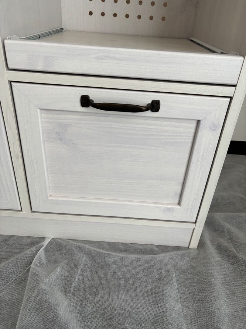 【値下げしました！】佐藤産業　キッチンボード　レンジボード　レンジ台　食器棚　白