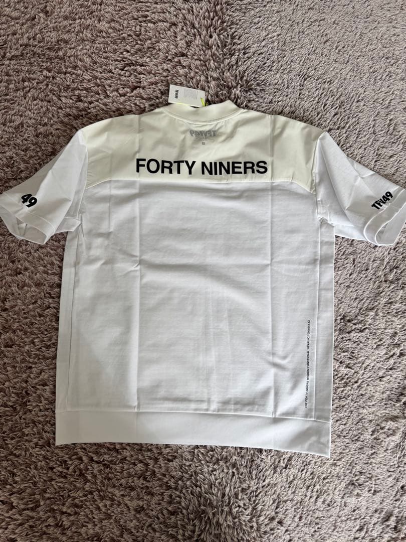 SIDE ZIP HALF MOCKNECK ホワイト　Lサイズ