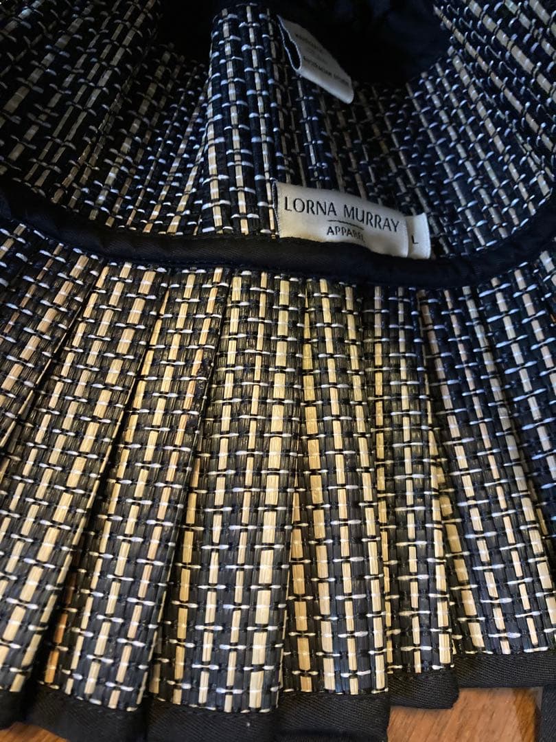 【正規品】 ローナマーレイ ブラックL美品麦わら帽子monako