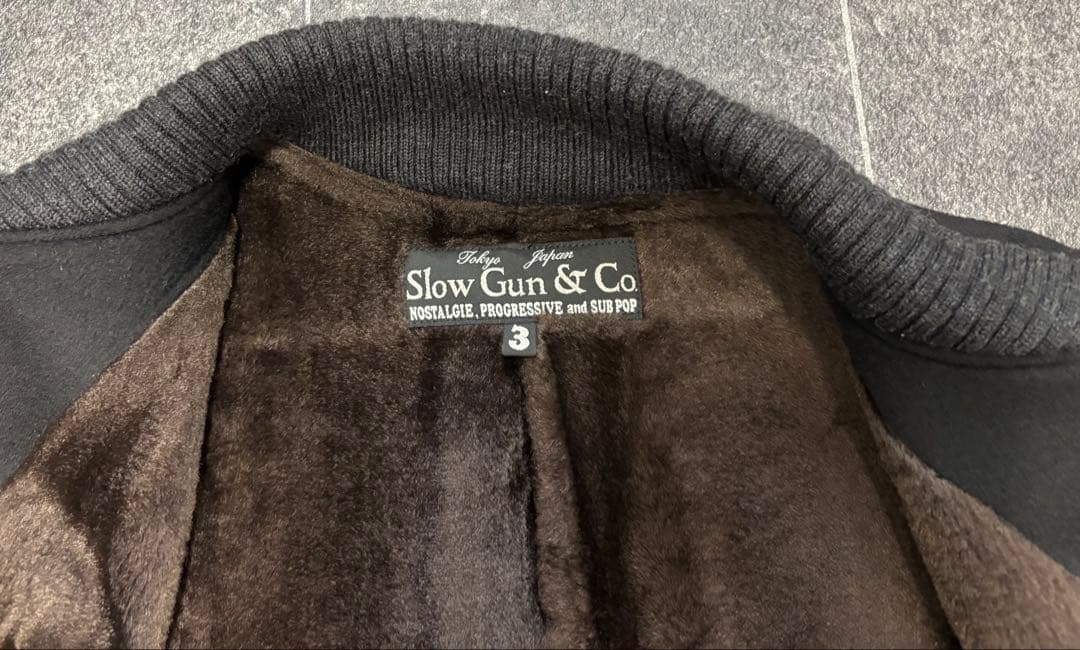 最終値下げ　【スロウガン】SLOW&GUNレザースタジャン　サイズ3キムタク