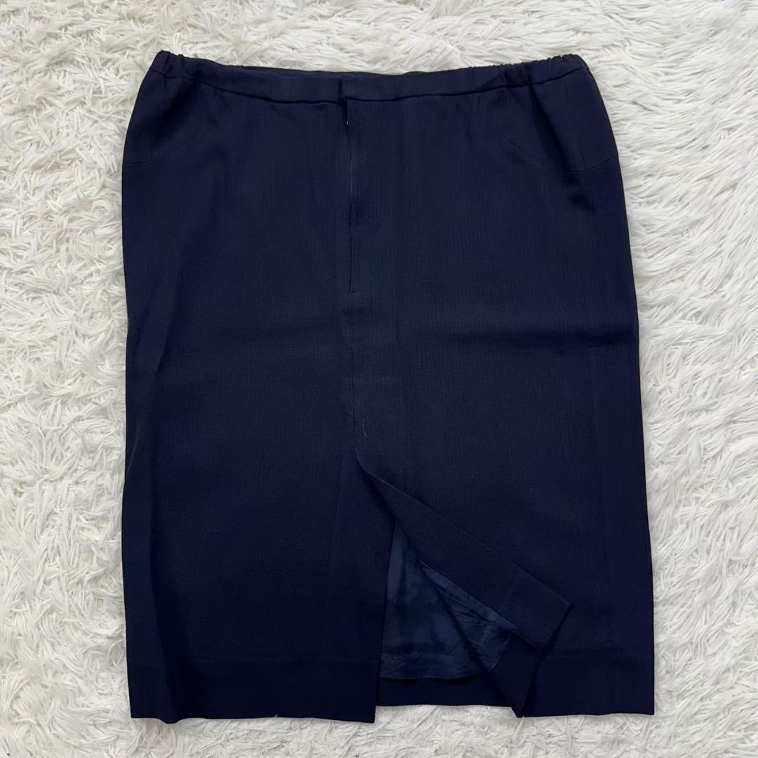 GIVENCHY ジバンシー 大きいサイズ XL スカートスーツ ネイビー 42