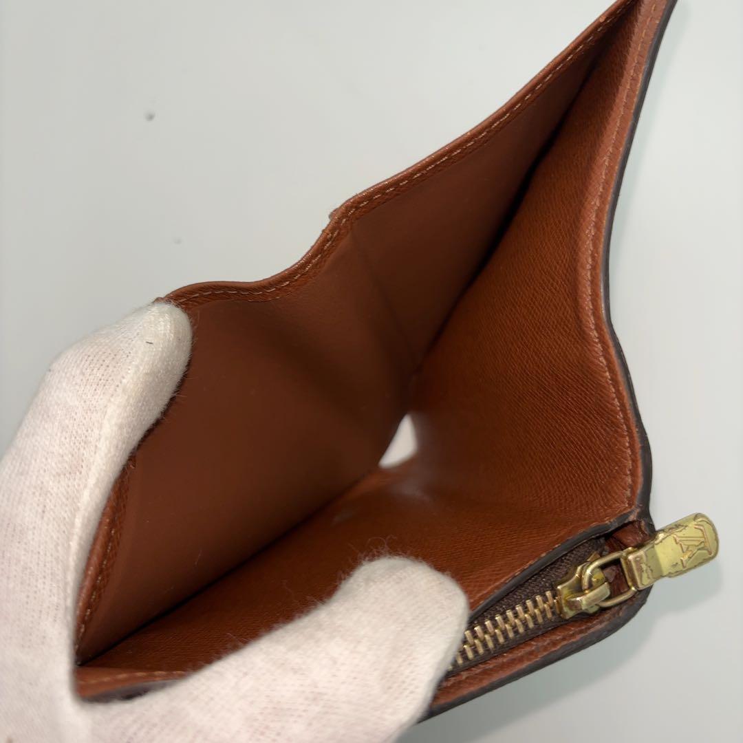 ルイヴィトン モノグラム コンパクトジップ 二つ折り　ミニ　財布　正規品