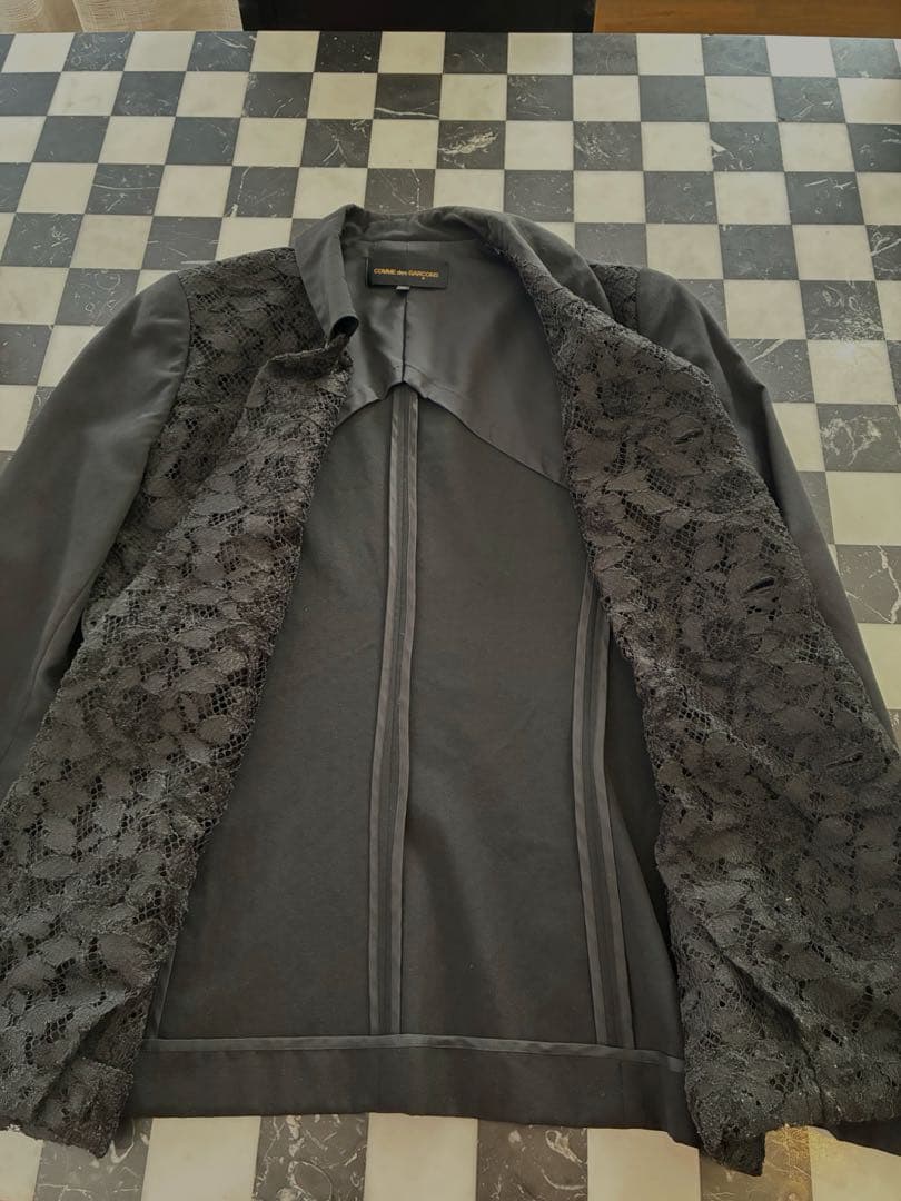 ヴィンテージ92年製COMM des GARCCNSフロントレース黒ジャケット