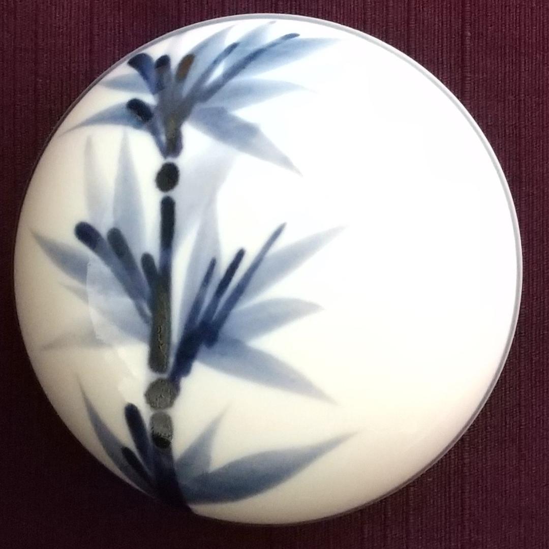 近藤 濶 作　呉須香合　茶道具・香道具