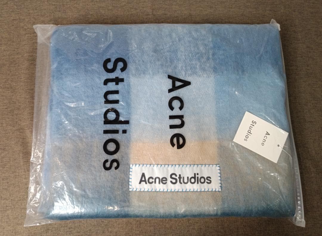 【即購入OK】AC 彩虹チェック 大判ストール 厚手 冬レディース フリンジ付き