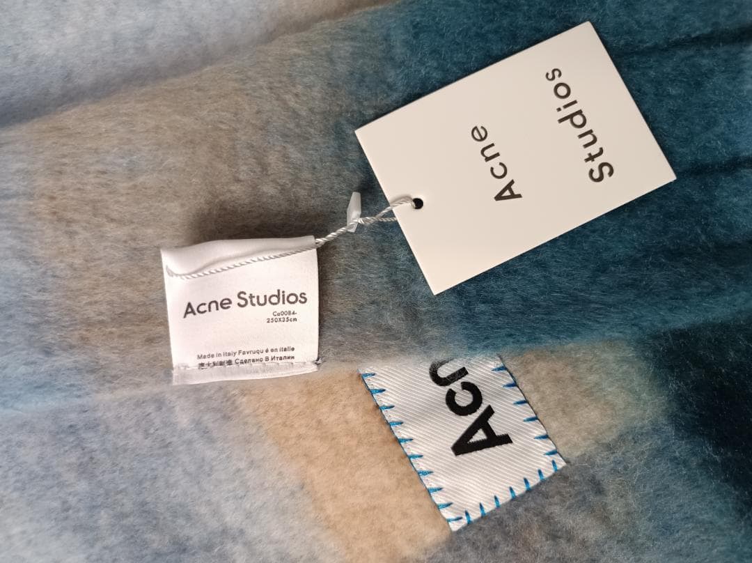 【即購入OK】AC 彩虹チェック 大判ストール 厚手 冬レディース フリンジ付き