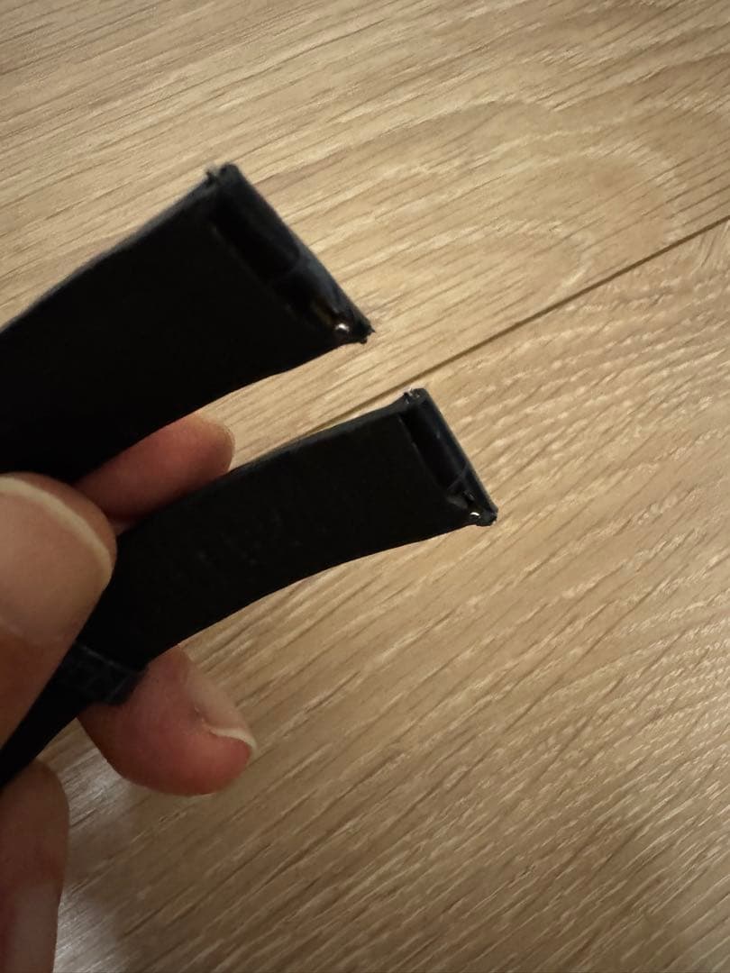 カミーユフォルネ 腕時計用 革ベルト ネイビー18/16