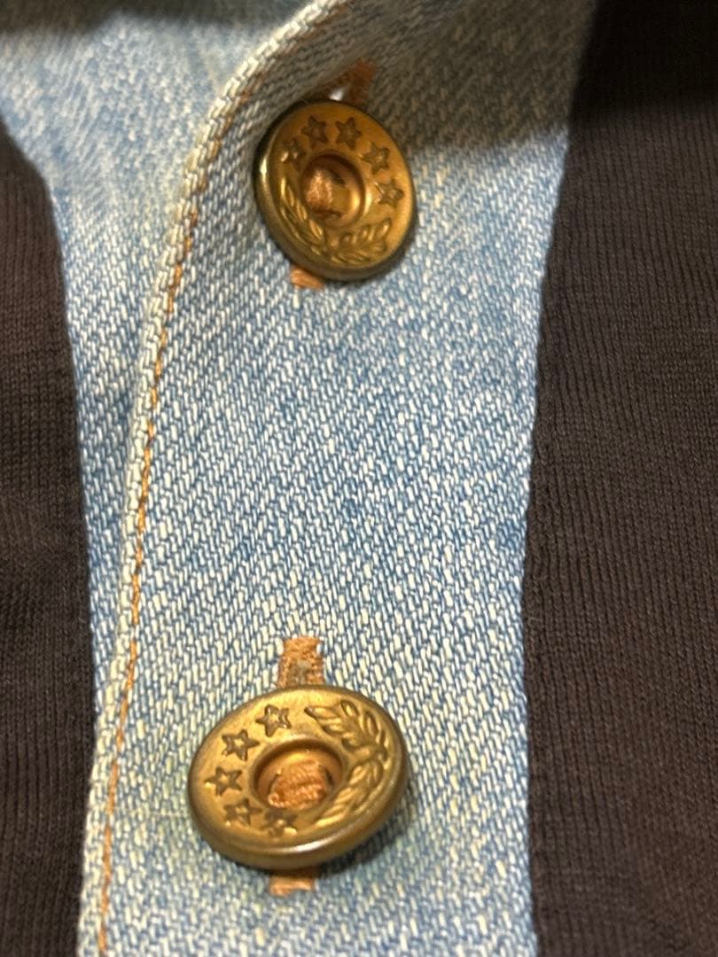 KOLOR デニム襟 長袖 ポロシャツ 2012 アーカイブ