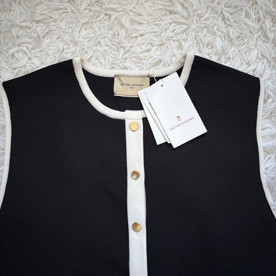 【未使用タグ付き】UNITED ARROWS ノースリーブ ベスト　ペプラム