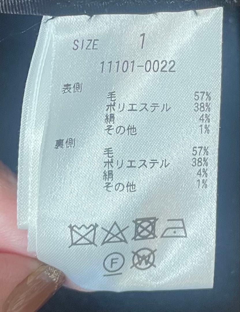 黒のロングコート シングルボタン