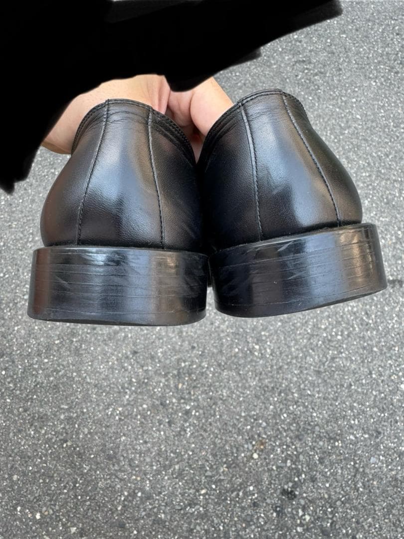 Vintage スクエアトゥ　黒　26cm ローファー