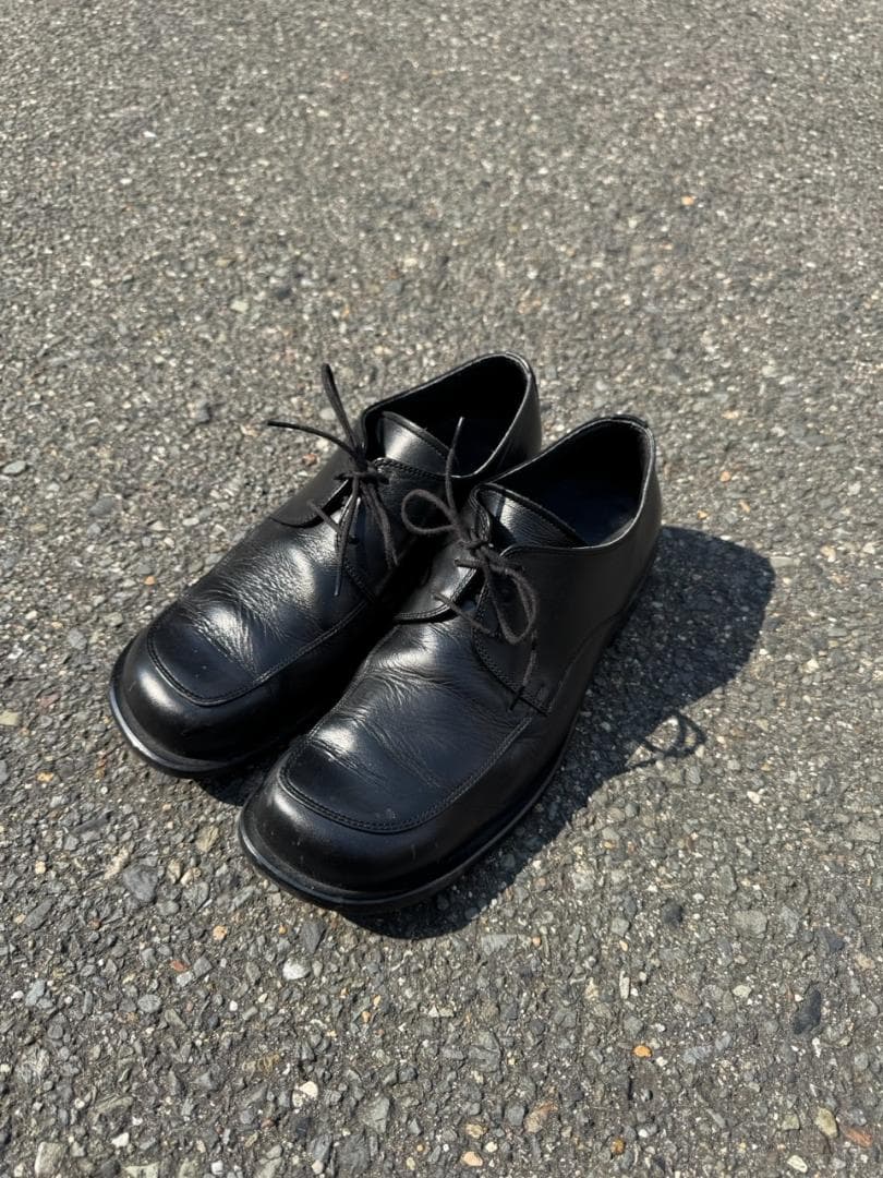 Vintage スクエアトゥ　黒　26cm ローファー