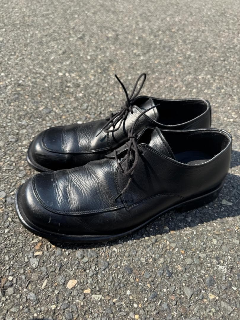 Vintage スクエアトゥ　黒　26cm ローファー