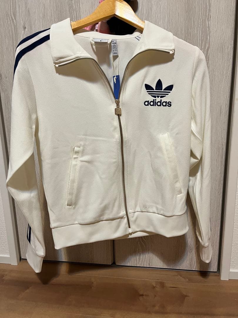 adidas ジップアップジャージ M ホワイト