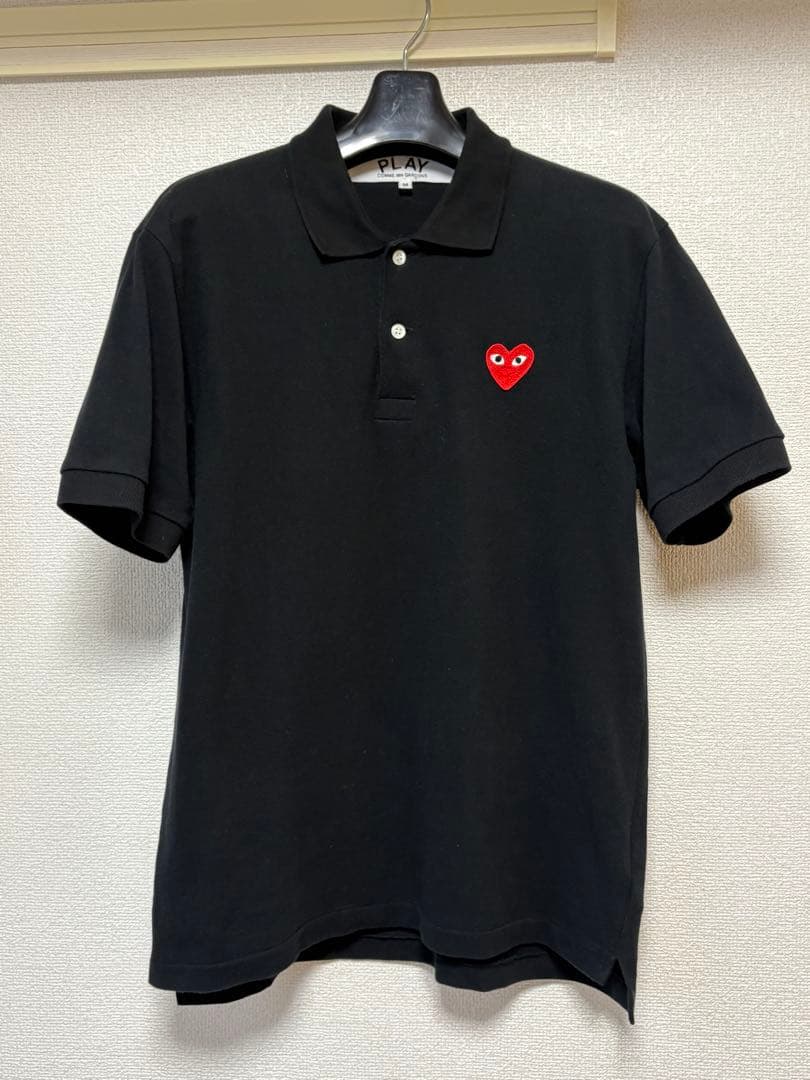 PLAY COMME des GARÇONS 黒ポロシャツ M