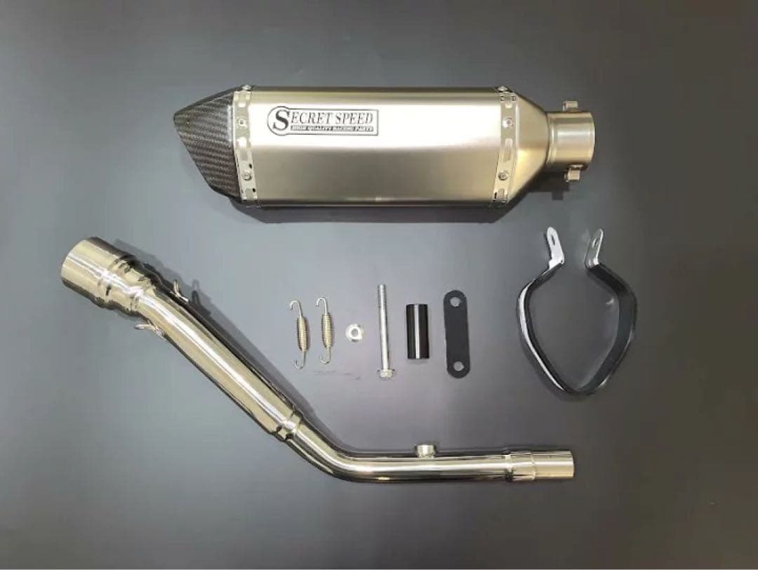 専用Dトラッカー125 KLX125 バイクマフラー ドライカーボン モタード