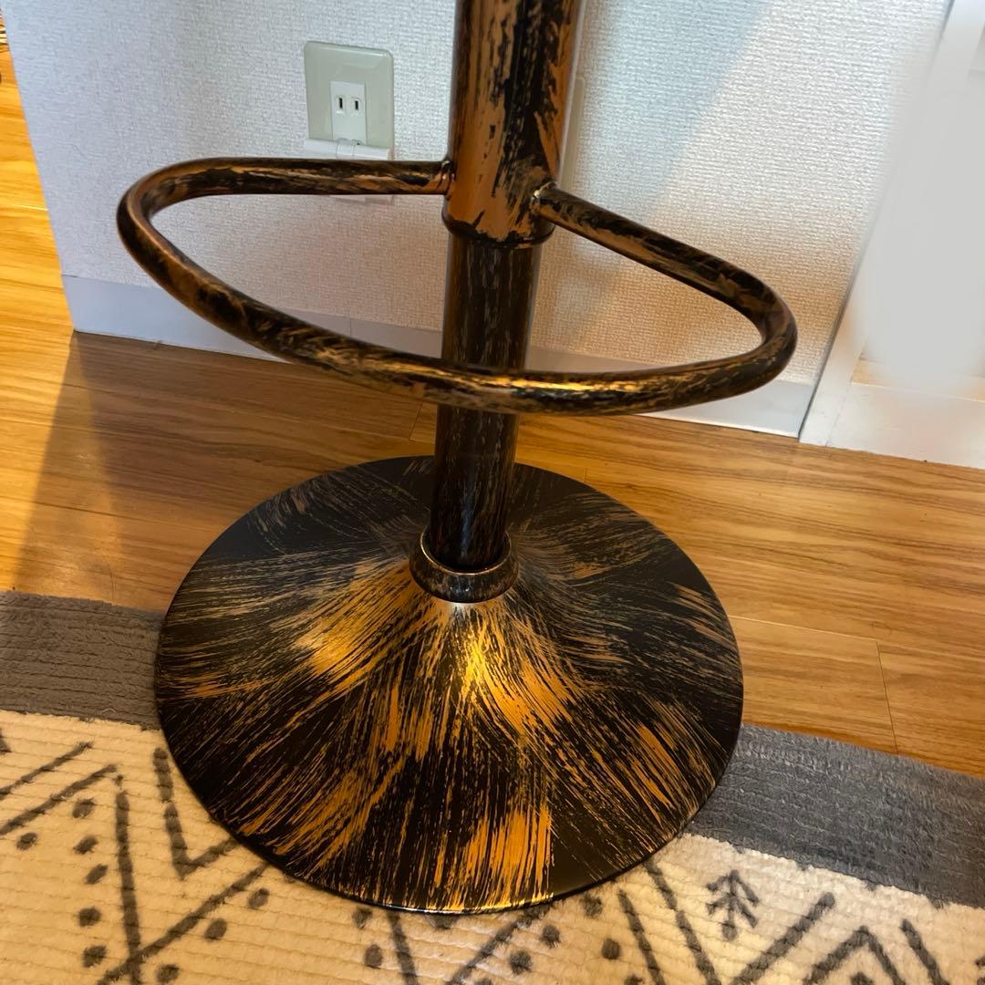 【krn】カウンターチェア バーチェア 昇降式 2脚セット　ハイチェア